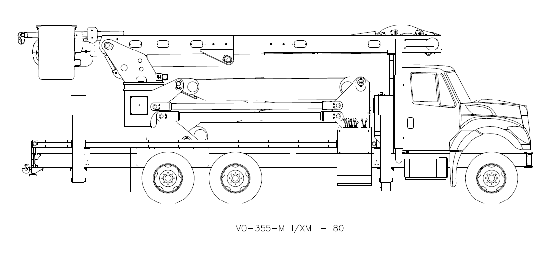 Bucket Truck VO-355-MHI-XMHI-E80