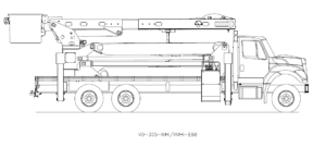 Bucket Truck VO-355-MHI-XMHI-E88