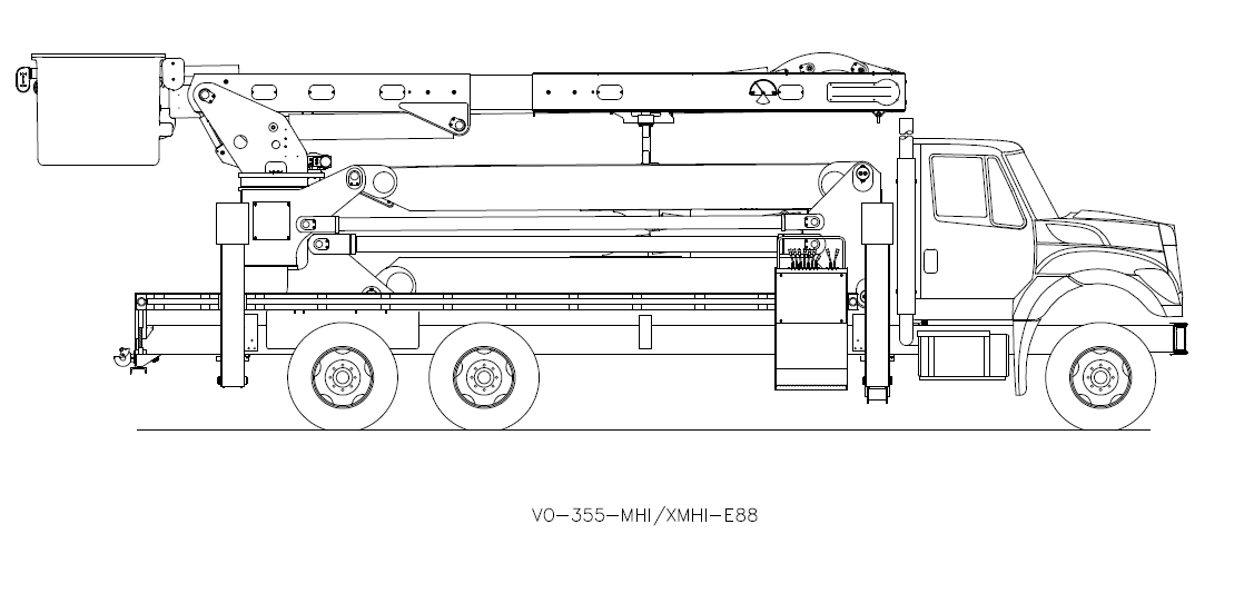 Bucket Truck VO-355-MHI-XMHI-E88
