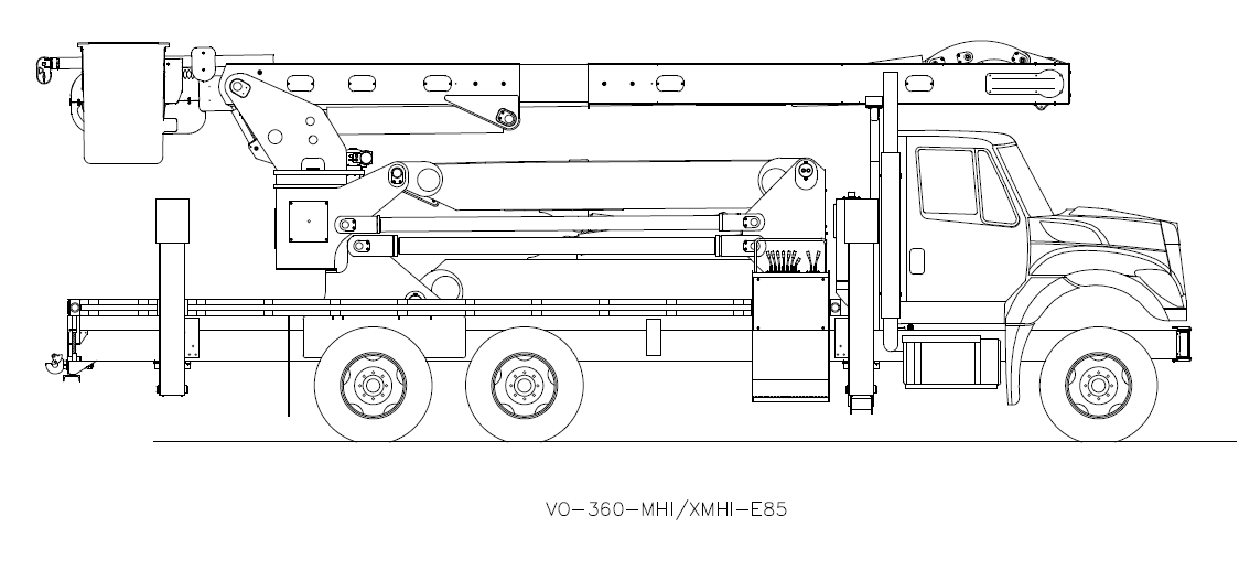 Bucket Truck VO-360-MHI-XMHI-E85