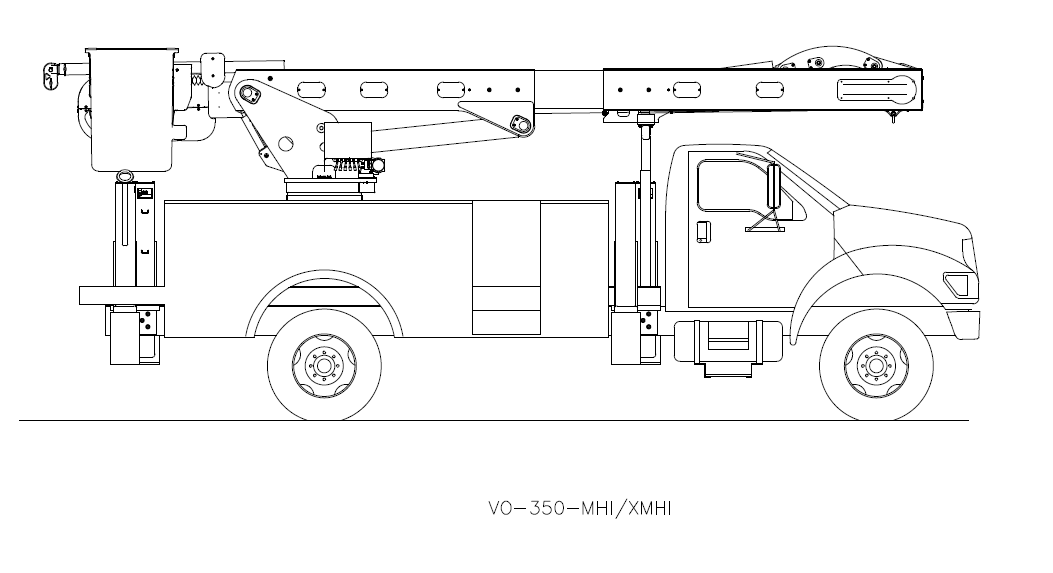 Bucket Truck VO-350-MHI-XMHI