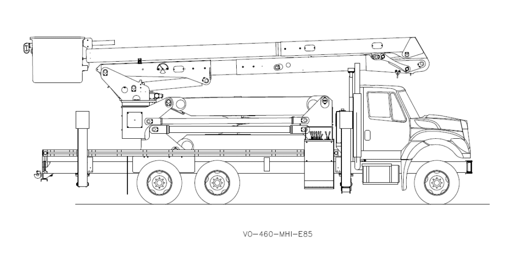 Bucket Truck excellence by Versalift - Overcenter - VO-460MHI-E85