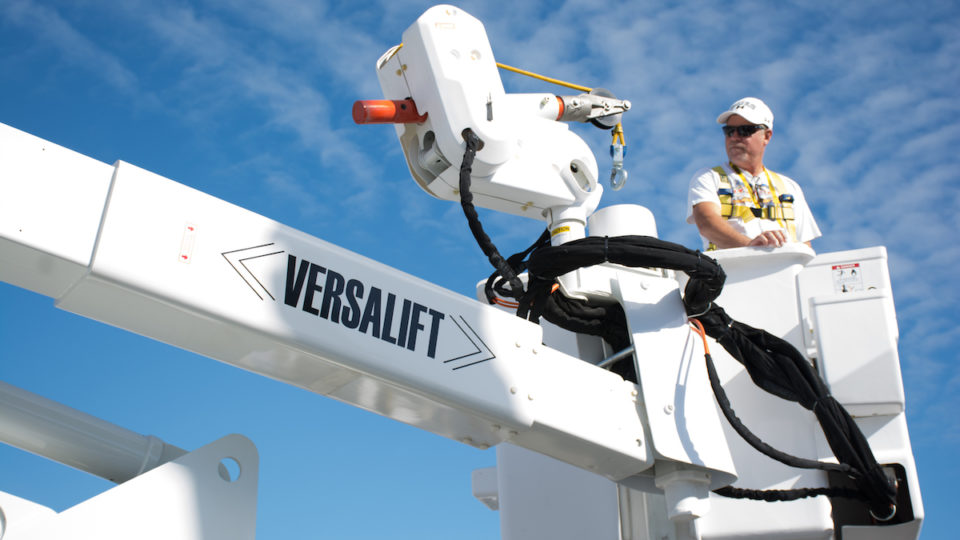 Material Handling- Insulated Aerial Lifts by Versalift
