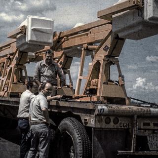 First articulating telescopic lift (VST)