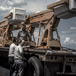 First articulating telescopic lift (VST)